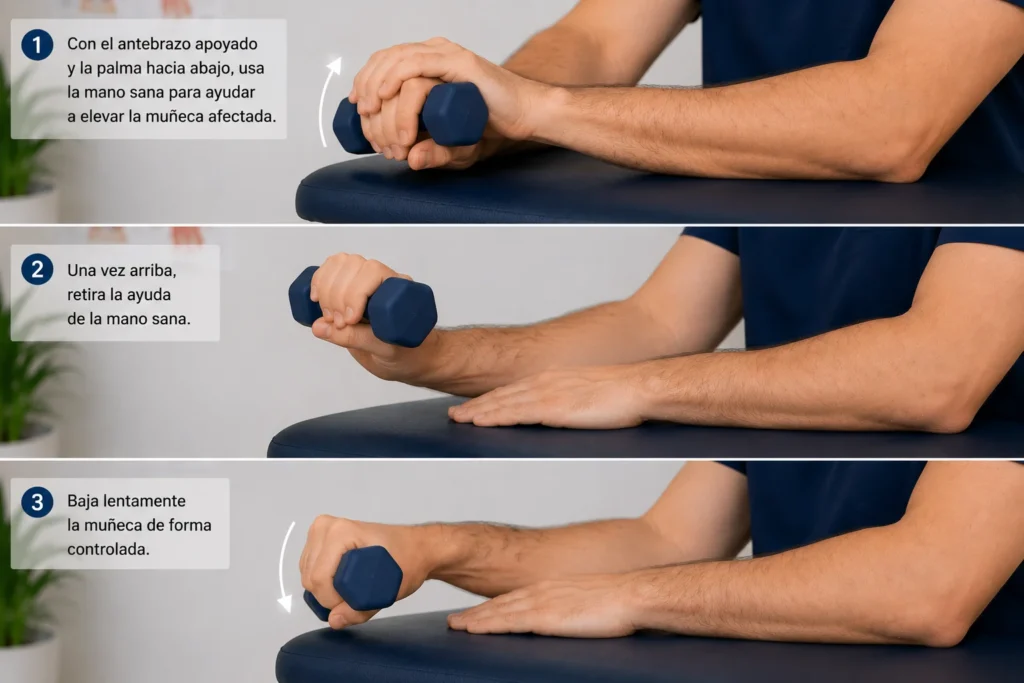 Ejercicio excéntrico de extensores