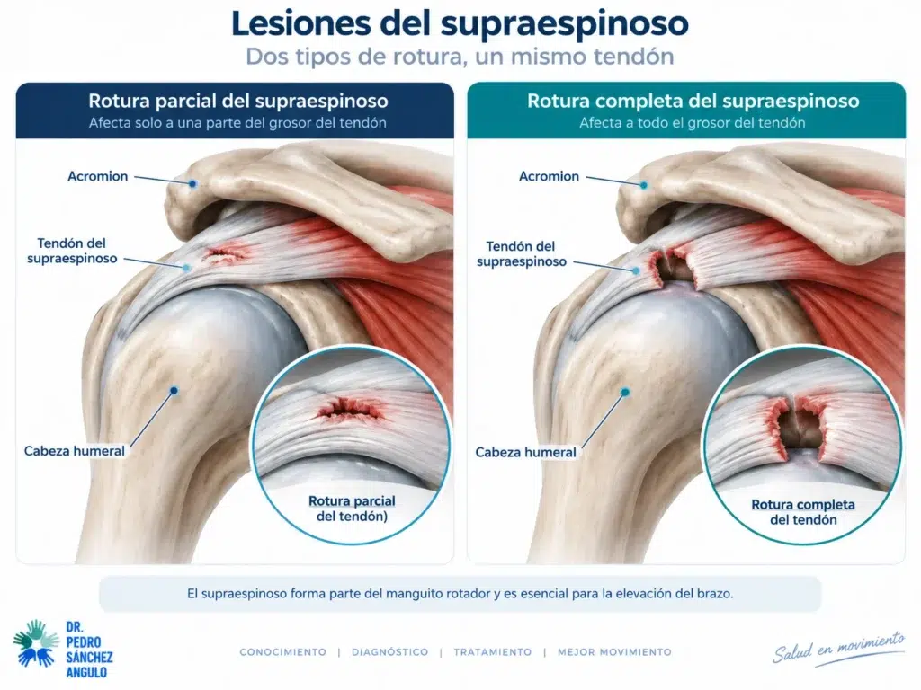 lesiones de rotura del tendón supraespinoso