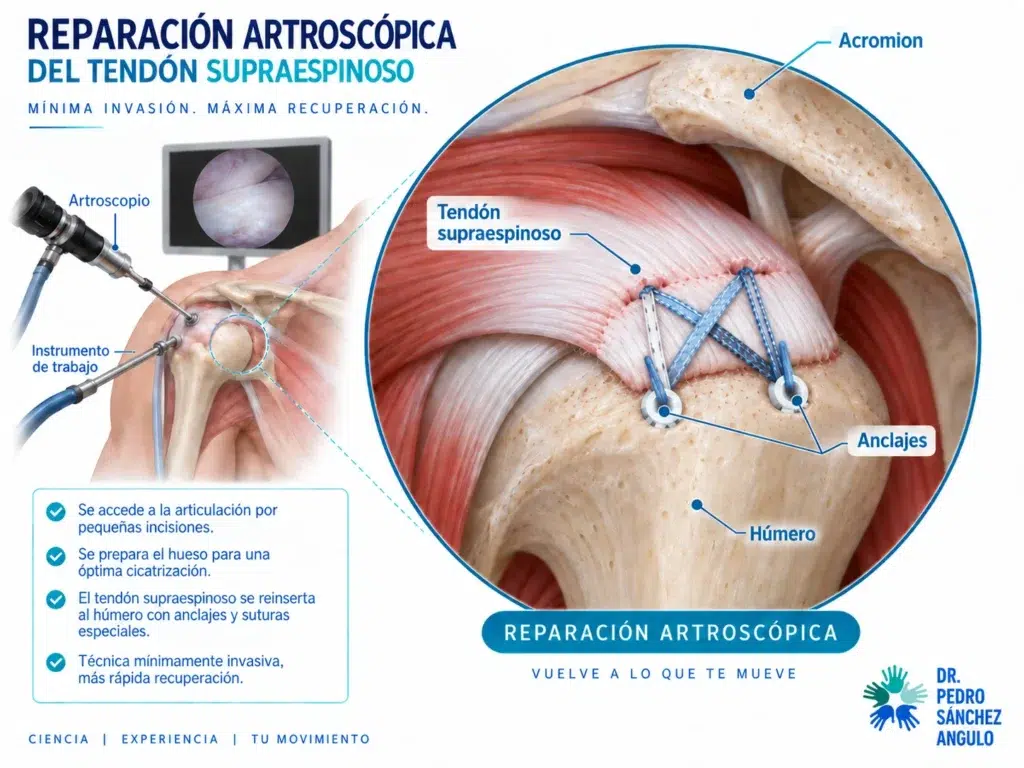 cirugía de rotura de tendón supraespinoso